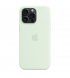Чохол Apple iPhone 15 Pro Max Silicone Case with MagSafe Soft Mint (MWNQ3)