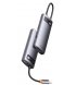 HUB Baseus Metal Gleam Multifunctional 7-in-1 (Type-C to HDMI+3xUSB3.0+PD+VGA+RJ45) Grey (WKWG040013)