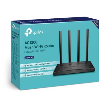 Маршрутизатор (роутер) TP-LINK ARCHER A6 AC1200 (ARCHER A6)