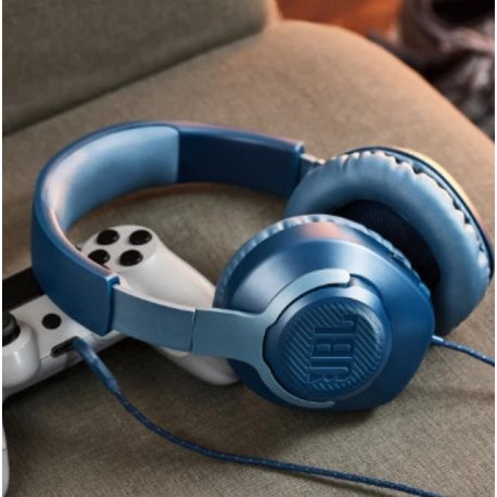 Гарнитура игровая JBL Quantum 100 Blue (JBLQUANTUM100BLU)