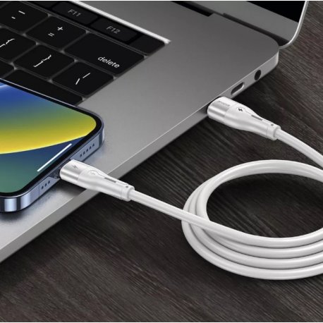 Кабель Proove Soft Silicone Type-C to Type-C 60W (1m) White (CCSO60002202)