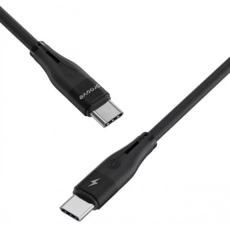 Кабель Proove Soft Silicone Type-C to Type-C 60W (1m) Black (CCSO60002201)