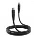 Кабель Proove Soft Silicone Type-C to Type-C 60W (1m) Black (CCSO60002201)