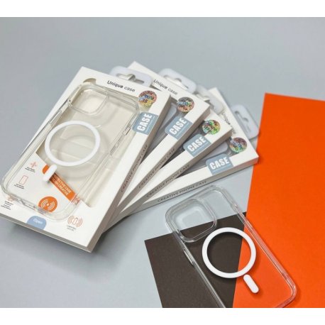 Чехол Unique для iPhone 15 Pro Max with MagSafe (Transparent)