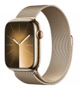 Apple Watch Series 9 45mm (GPS+LTE) Gold Stainless Steel Case with Gold Milanese Loop (MRMU3)