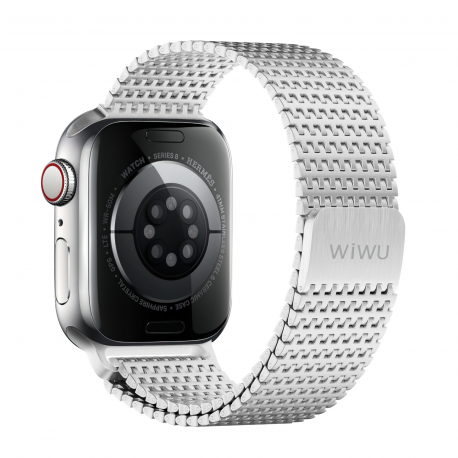 Ремешок WIWU Stainless Steel для Apple Watch 42/44/45/49 mm Silver (Wi-WB002)