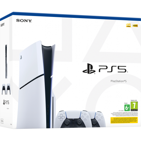 Ігрова консоль Sony PlayStation 5 Slim 1TB (2 геймпади Dualsense)