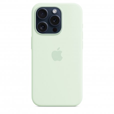 Чохол Apple iPhone 15 Pro Silicone Case with MagSafe Soft Mint (MWNL3)