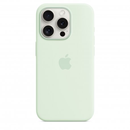 Чехол Apple iPhone 15 Pro Silicone Case with MagSafe Soft Mint (MWNL3)