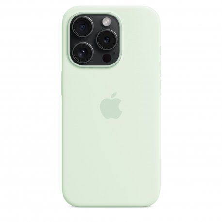 Чехол Apple iPhone 15 Pro Silicone Case with MagSafe Soft Mint (MWNL3)
