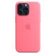 Чехол Apple iPhone 15 Pro Max Silicone Case with MagSafe Pink (MWNN3)
