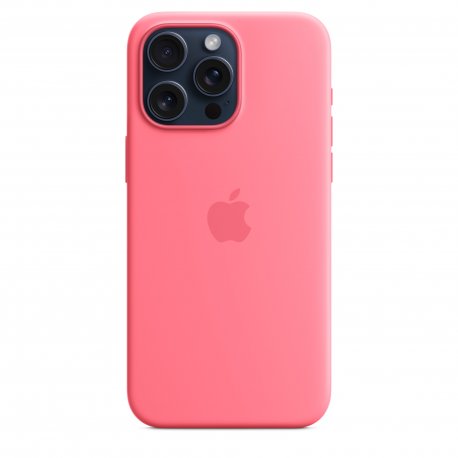 Чехол Apple iPhone 15 Pro Max Silicone Case with MagSafe Pink (MWNN3)