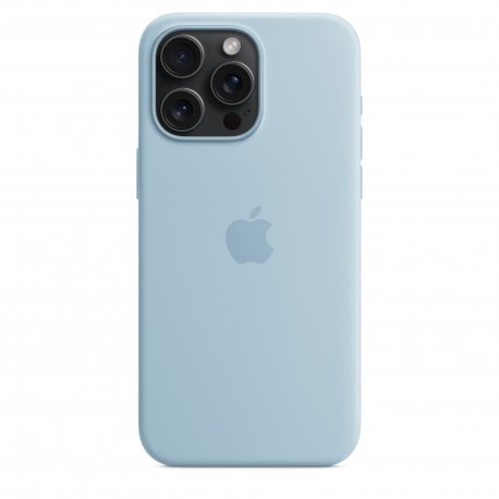 Чехол Apple iPhone 15 Pro Max Silicone Case with MagSafe Light Blue (MWNR3)
