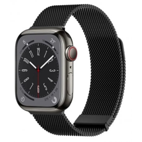 Ремешок WIWU Braided Stailness Steel Band 42/44/45/49 mm Black (Wi-WB005)