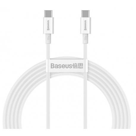 Кабель Baseus Superior Series Type-C to Type-C PD 100W (1m) White (CATYS-B02)