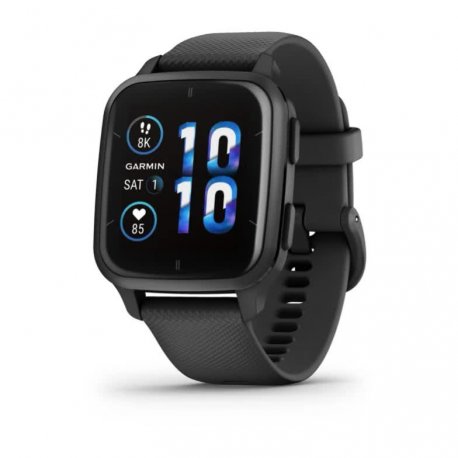 Смарт-часы Garmin Venu Sq 2 Music Edition Slate Aluminium Bezel with Black Case and Silicone Band (010-02700-10/00/80) EU