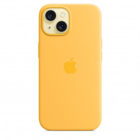 Чехол Apple iPhone 15 Silicone Case with MagSafe Sunshine (MWNA3)