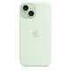 Чохол Apple iPhone 15 Silicone Case with MagSafe Soft Mint (MWNC3)