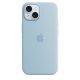 Чехол Apple iPhone 15 Silicone Case with MagSafe Light Blue (MWND3)