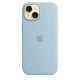 Чохол Apple iPhone 15 Silicone Case with MagSafe Light Blue (MWND3)