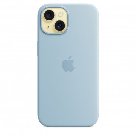 Чохол Apple iPhone 15 Silicone Case with MagSafe Light Blue (MWND3)