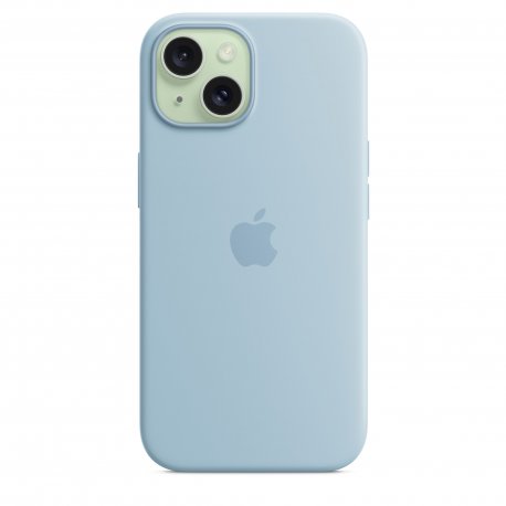 Чохол Apple iPhone 15 Silicone Case with MagSafe Light Blue (MWND3)
