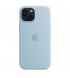Чехол Apple iPhone 15 Silicone Case with MagSafe Light Blue (MWND3)