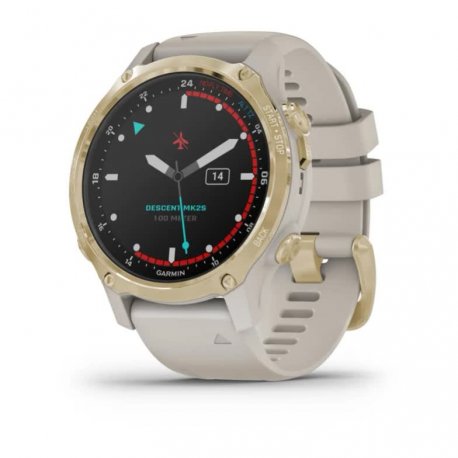 Смарт-часы Garmin Descent Mk2S Light Gold with Light Sand Silicone Band (010-02403-01) EU