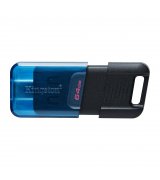 Флеш накопитель Kingston DT 80M 64GB USB 3.2 Type-C Black/Blue (DT80M/64GB)