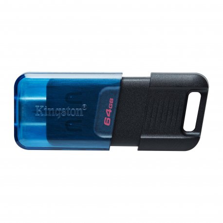 Флеш накопитель Kingston DT 80M 64GB USB 3.2 Type-C Black/Blue (DT80M/64GB)