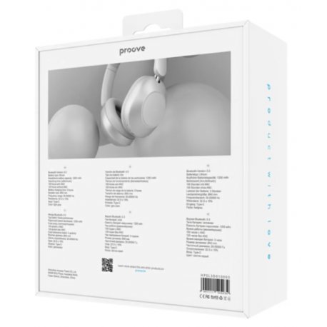 Бездротові навушники Proove Silence 3D with ANC Light Gray (HPSL3D010003)
