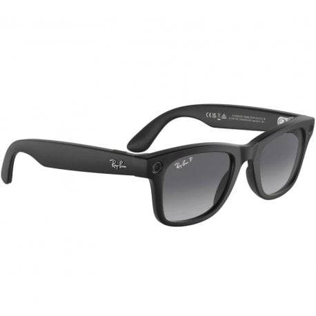 Умные очки Ray-Ban Meta Wayfarer Matte Black Frame Graphite Lenses XXL (RW4008 601ST3 53-22)