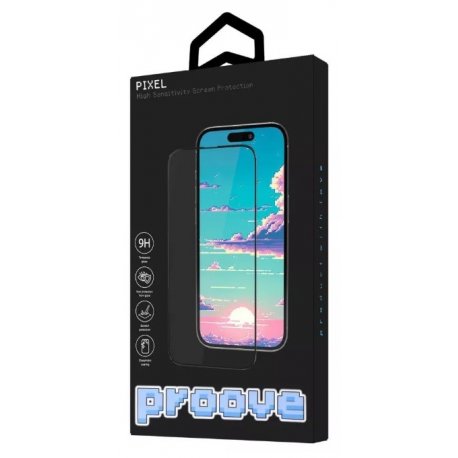 Защитное стекло Proove Pixel Full Screen для iPhone 13/13 Pro/14 Black