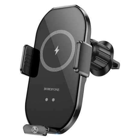 Автодержатель Borofone BH205 Wireless Charging (15W) Black