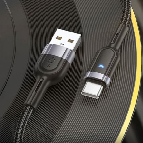 Кабель Hoco U117 USB - Type-C (1m) (Black)