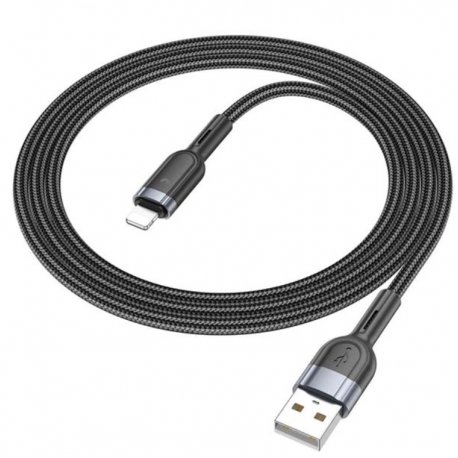 Кабель Hoco U117 USB - Lightning (1m) Black