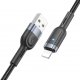 Кабель Hoco U117 USB - Lightning (1m) Black