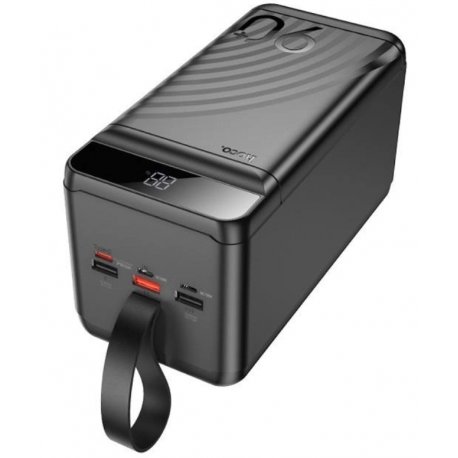 Зовнішній акумулятор Power Bank Hoco J123D LED PD20W+QC3.0 90000 mAh Black