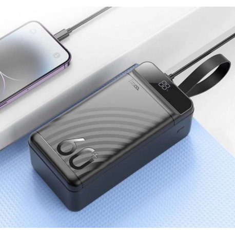 Зовнішній акумулятор Power Bank Hoco J123C PD20W+QC3.0 60000 mAh Black