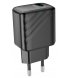 Мережевий зарядний пристрій Hoco CS21A (1USB/18W) QC3.0 Black