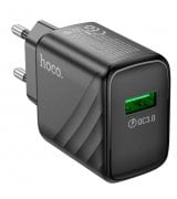 Мережевий зарядний пристрій Hoco CS21A (1USB/18W) QC3.0 Black