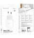 Сетевое зарядное устройство Borofone BA62A (USB+Type-C) 12W White