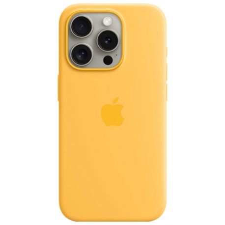 Чехол Monblan Magnetic Silicone MagSafe Series для iPhone 15 Pro Sunshine
