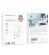 Сетевое зарядное устройство Borofone BA77A PD30W+QC3.0 (Type-C) White
