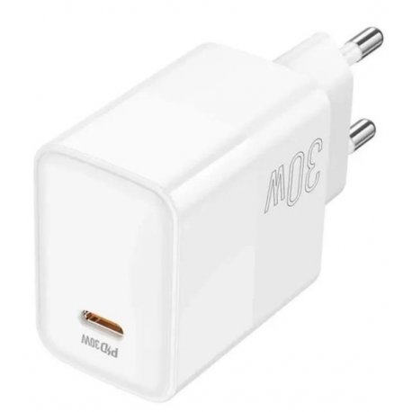 Сетевое зарядное устройство Borofone BA77A PD30W+QC3.0 (Type-C) White