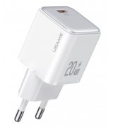 Мережевий зарядний пристрій Usams US-CC183 PD20W Single Port Fast Charger White (CC183TC02)