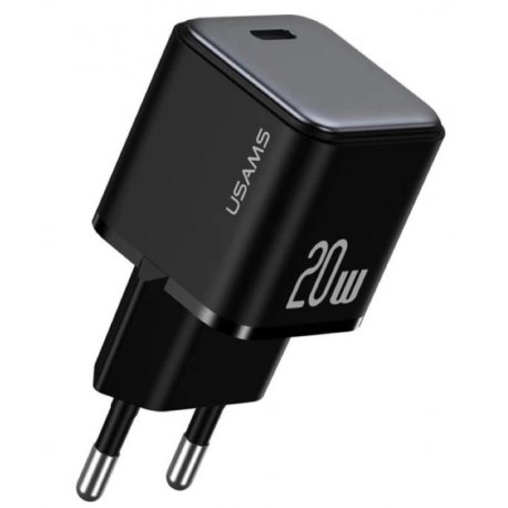 Сетевое зарядное устройство Usams US-CC183 PD20W Single Port Fast Charger Black (CC183TC01)