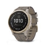 Смарт-годинник Garmin Fenix 6S Pro Solar Light Gold with Shale Grey Suede Band (010-02409-26) EU