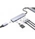 HUB Proove Iron Link 7in1 (Type-C to 2USB3.0 +2Type-C+ HDMI) Silver