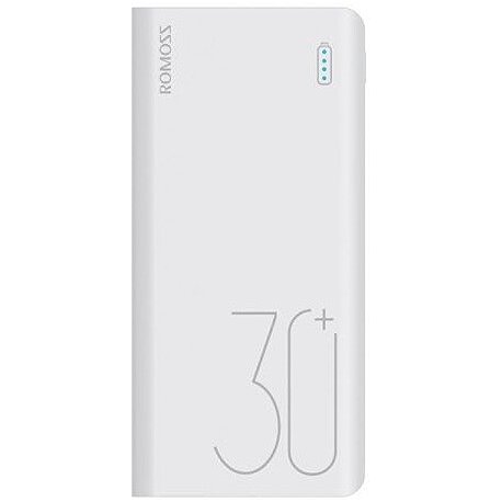 Внешний аккумулятор Romoss Powerbank Sense 8+ 30000mAh 18W QC3.0 White (PHP30 Pro) (PHP30-401-02)